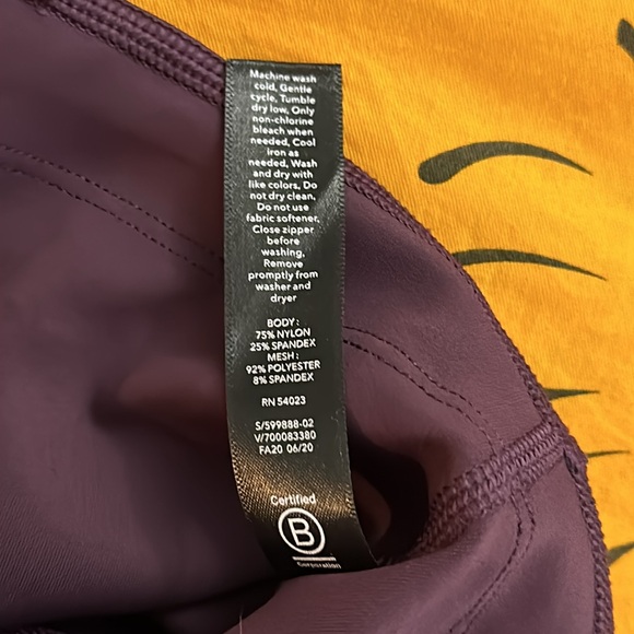 Allyson Felix X Athleta Color Block Leggings Pink Purple Sz 1X! - Picture 7 of 8